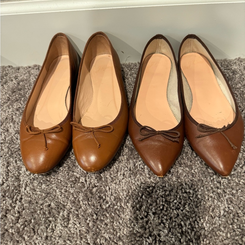 J.crew brown flats lot
